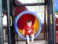 Day 1 - playground at Burger King on the way